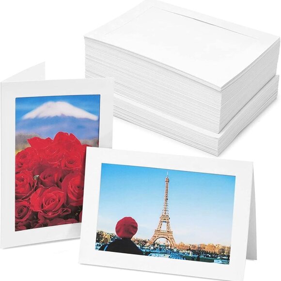 48 Pack Photo Frame Cards with Envelopes 4x6 - Paper Picture Frame for Photo Ins - Picture 1 of 9